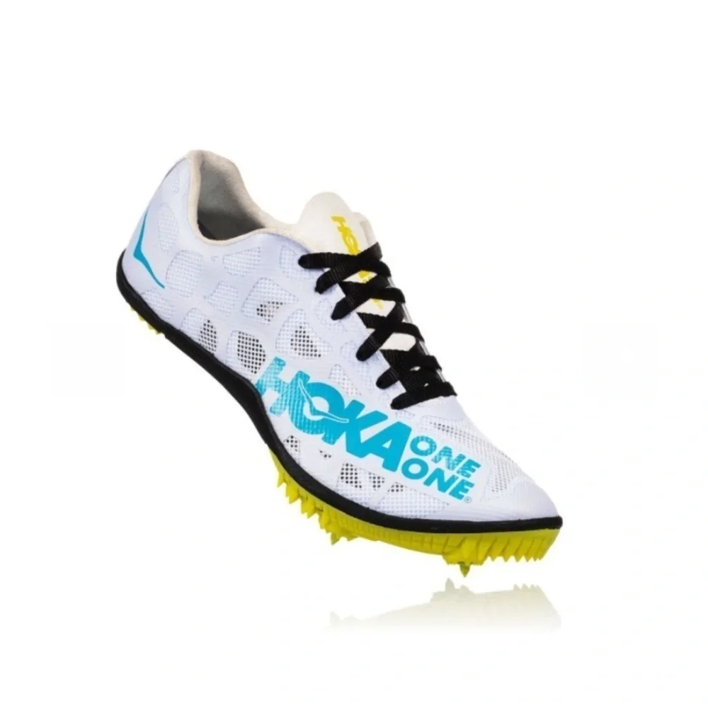 HOKA ONE ONE W ROCKET MD Track racing spikes. Size 10.5‎ teal blue white